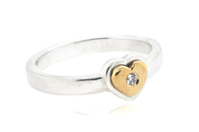 Load image into Gallery viewer, Golden Love Heart Ring