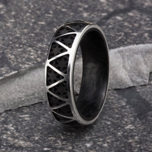 Forged Carbon Truss Ring