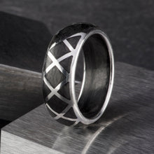 Load image into Gallery viewer, Gold Carbon Infused Cage Ring