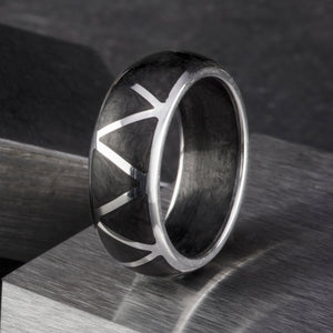 Gold Carbon Infused Truss Ring